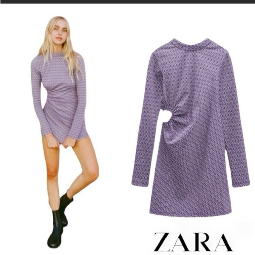 Brand new Zara Purple Lilac Jacquard
Dress